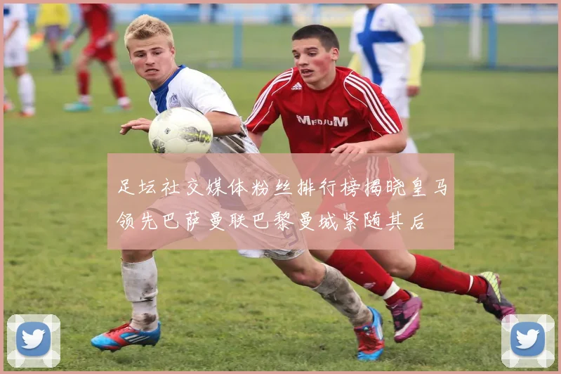 足坛社交媒体粉丝排行榜揭晓皇马领先巴萨曼联巴黎曼城紧随其后