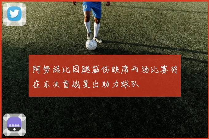 阿努诺比因腿筋伤缺席两场比赛将在东决首战复出助力球队